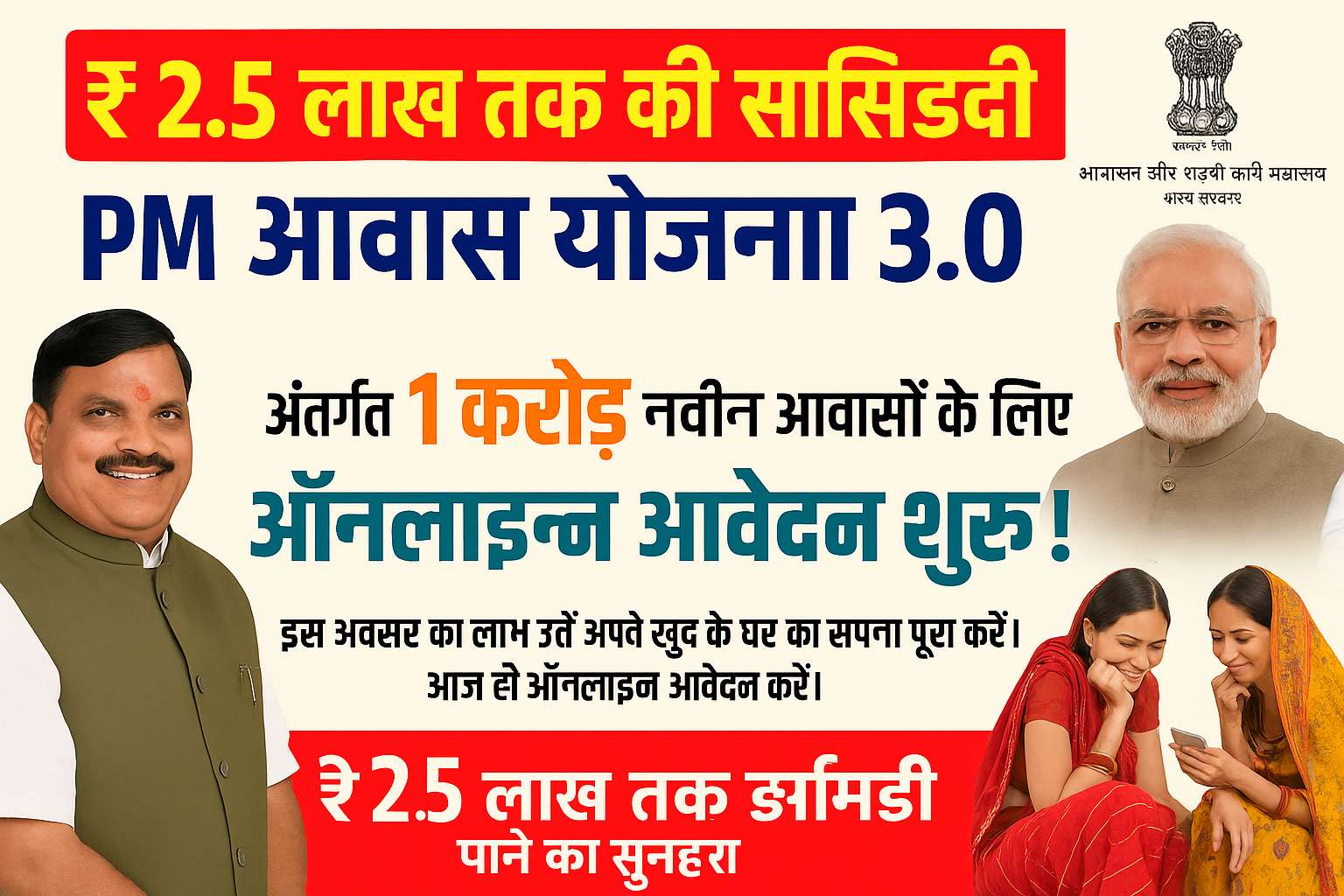 PM Awas Yojana 3.0 2025: ₹2.5 लाख तक की सब्सिडी पाने का मौका!