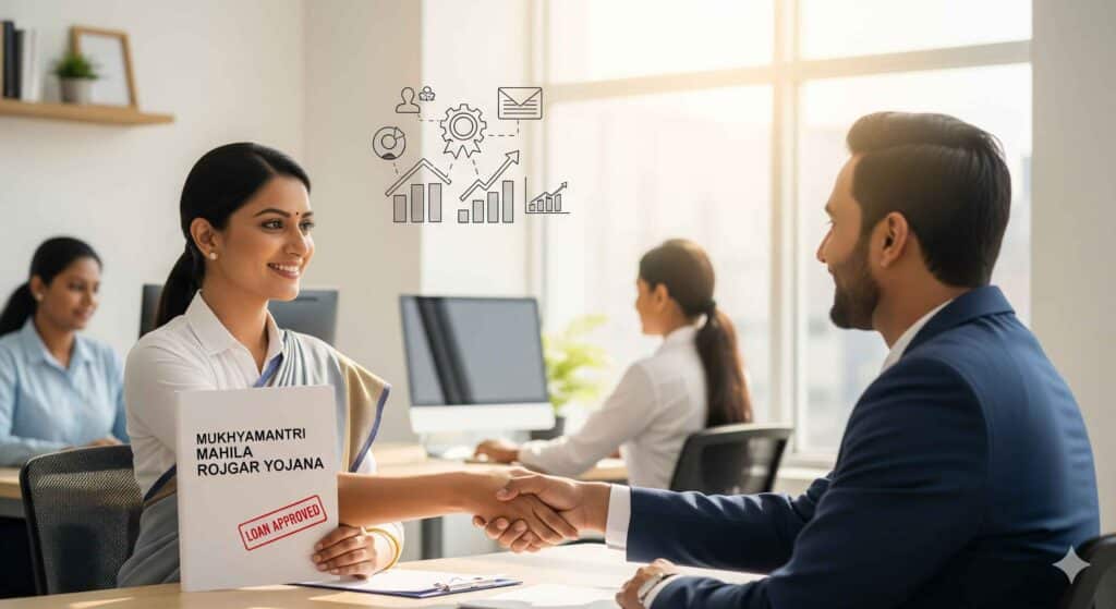 खुशखबरी: मुख्यमंत्री महिला रोजगार योजना से पाएं 10 लाख का लोन (50% सब्सिडी)! 5 आसान स्टेप्स में समझें। 3 खुशखबरी मुख्यमंत्री महिला रोजगार योजना